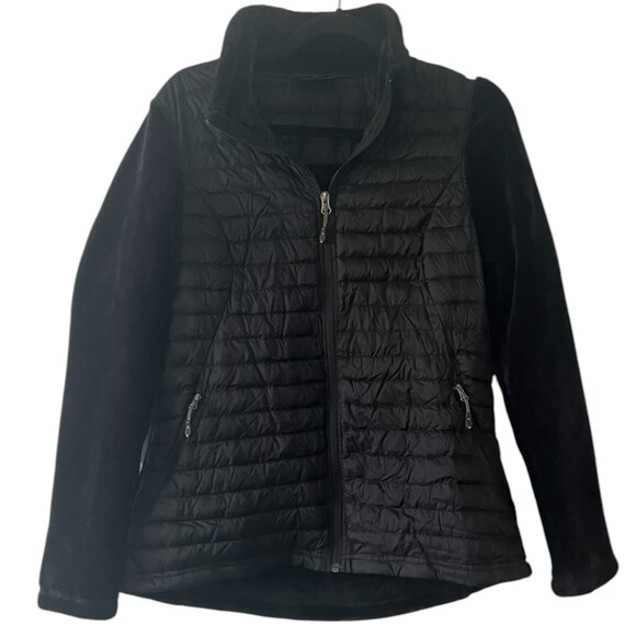 Women's 32 Degrees Mixed Media‎ Plush Faux Fur Down Jacket Size Medium - Picture 3 of 6